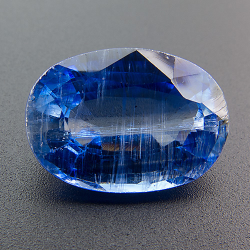 Kyanite (Disthene) from Nepal. 3.59 Carat. Oval, very distinct inclusions