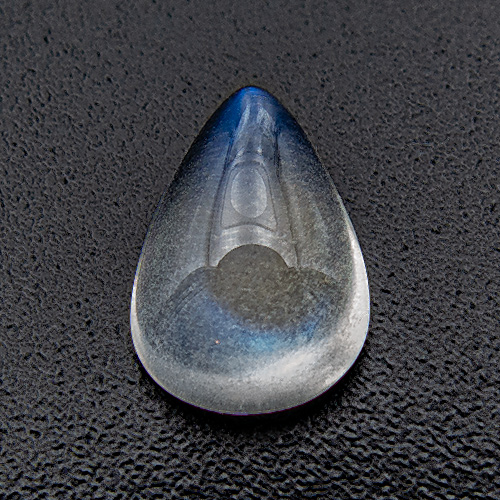 Labradorite from Madagascar. 1.1 Carat. Cabochon Pear, translucent