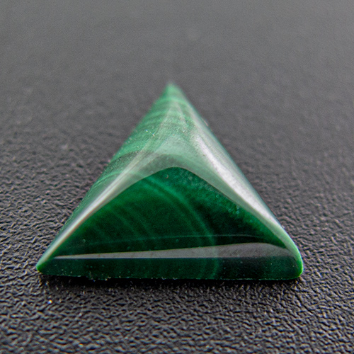 Malachite from Congo. 1 Piece. Cabochon Triangle, opaque