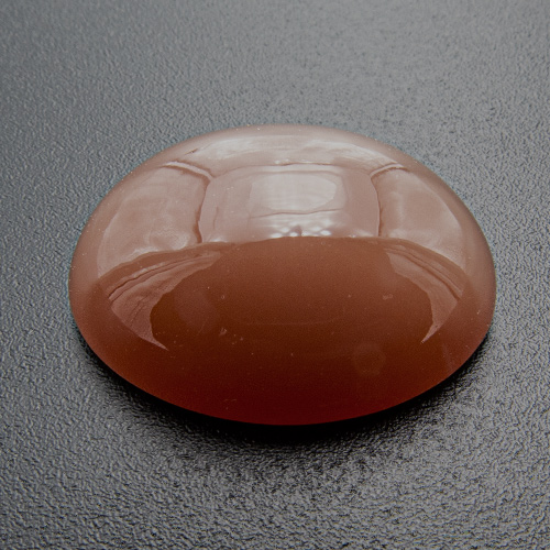 Brown Moonstone from India. 12.83 Carat. Cabochon Oval, translucent