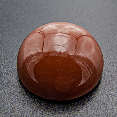 Brown Moonstone from India. 15.9 Carat. Cabochon Round, semi-translucent