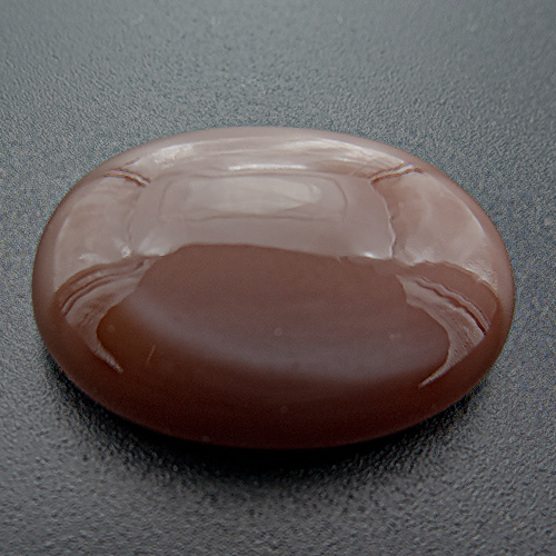 Brown Moonstone from India. 21.62 Carat. Cabochon Oval, opaque