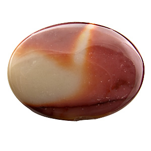 Mookaite from Australia. 1 Piece. cavity at the girdle (at 6 o´clock) can be hidden in a bezel setting