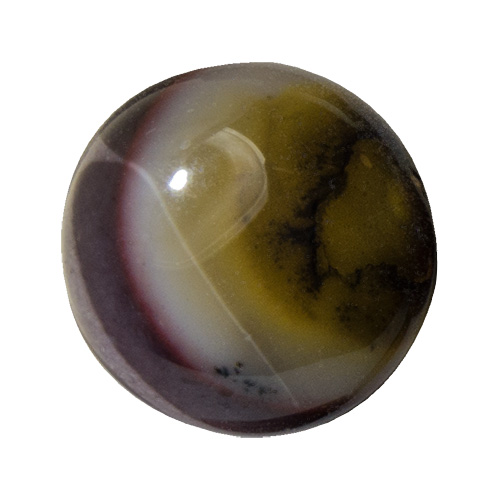Mookaite from Australia. 1 Carat. Cabochon Round, opaque
