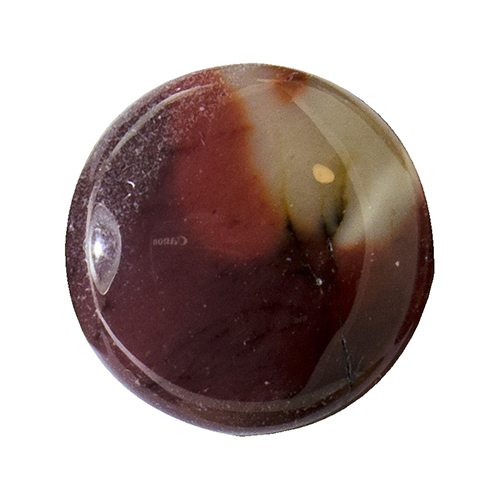 Mookaite from Australia. 1 Carat. Cabochon Round, opaque