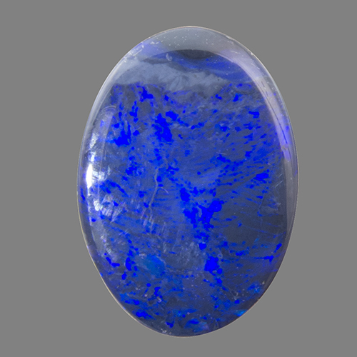 Black Opal from Australia. 2.42 Carat. Cabochon Oval, opaque