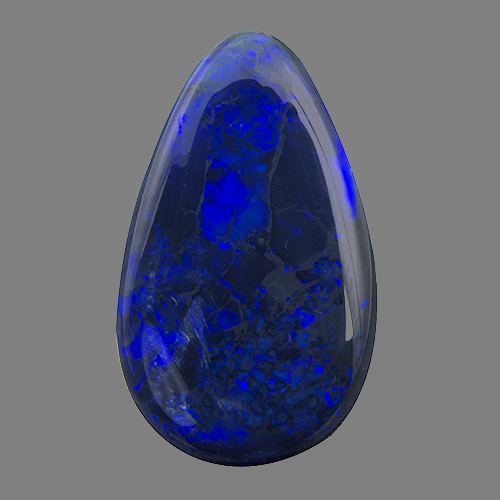 Black Opal from Australia. 9.36 Carat. Cabochon Pear, opaque