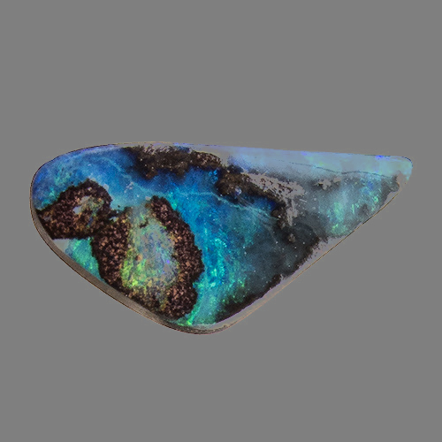 Boulder Opal from Australia. 3.6 Carat. Cabochon Fancy, opaque