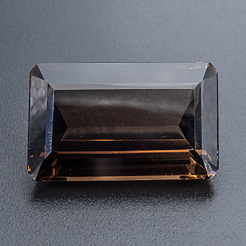 Smoky Quartz from Brazil. 34.98 Carat. Emerald Cut, very very small inclusions
