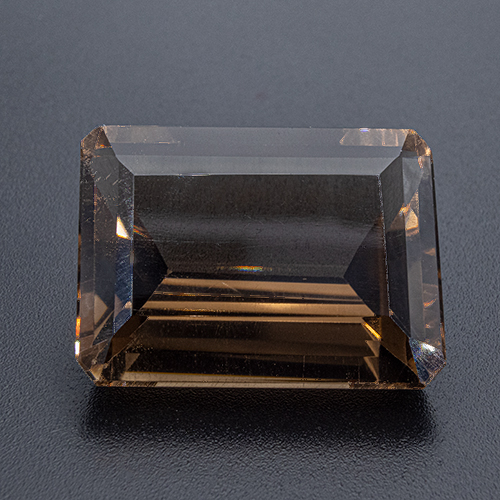 Smoky Quartz from Brazil. 28.33 Carat. Emerald Cut, very very small inclusions