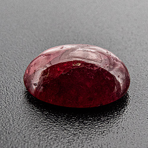 Ruby from India. 2.41 Carat. Cabochon Oval, translucent
