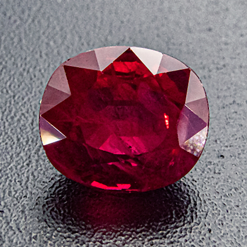Ruby from Myanmar. 1.13 Carat. Very good, deep red colour