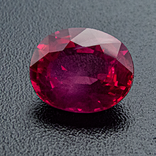 Ruby from Myanmar. 0.89 Carat. Oval, small inclusions