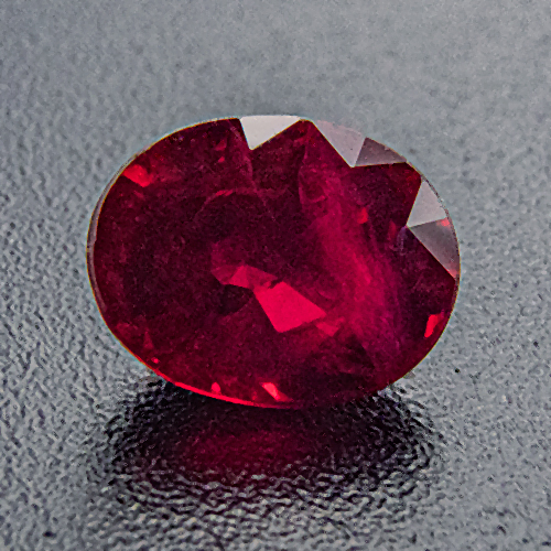 Ruby from Myanmar. 1.02 Carat. Deep red