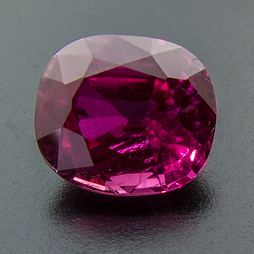 Ruby from Myanmar. 1.12 Carat. Cushion, small inclusions