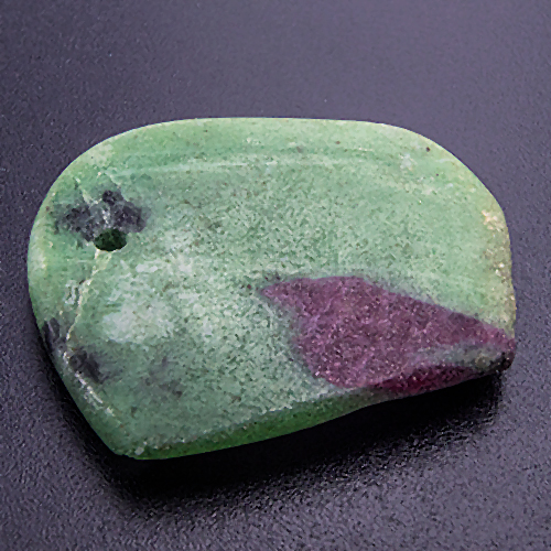Ruby In Zoisite Matrix from Tanzania. 1 Piece. Drilled appr. 1.3mm