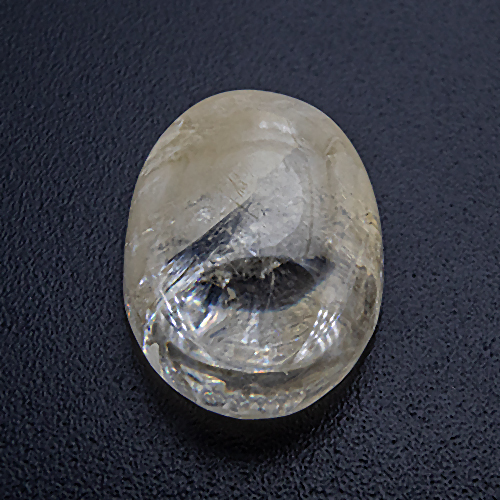 Powellite from India. 8.85 Carat. Very rare, partly transparent secondary mineral of the scheelite group, produced by chemical weathering, exact location: Mahodari, Nasik District, Pandulena Hills, Maharashtra