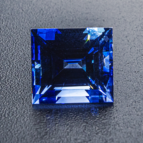Sapphire from Sri Lanka. 2.37 Carat. Unusually large and vivid baguette