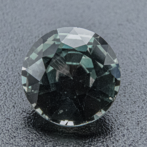 Teal sapphire from Tanzania. 1.12 Carat. Round, very small inclusions