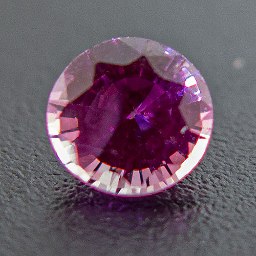 Purple Sapphire from Tanzania. 0.38 Carat. Round, small inclusions