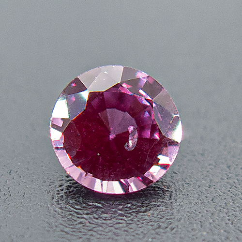 Purple Sapphire from Tanzania. 0.3 Carat. Round, very small inclusions