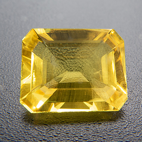 Yellow Sapphire from Sri Lanka. 1.8 Carat. Emerald Cut, small inclusions