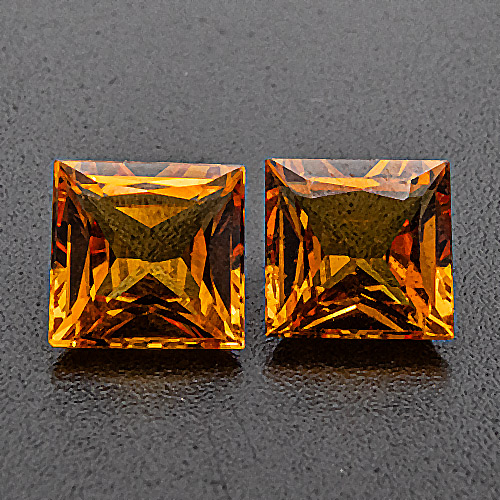 Yellow Sapphire from Tanzania. 2.54 Carat. Square Princess, very small inclusions