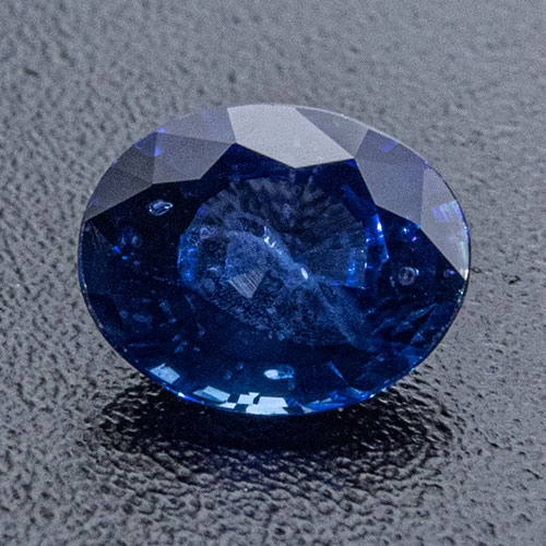 Sapphire from Madagascar. 0.37 Carat. Oval, distinct inclusions
