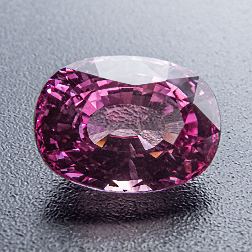 Pink Sapphire from Tanzania. 2.47 Carat. Intense pink, almost a ruby, excellent gem!