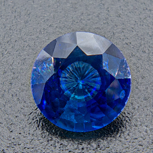 Sapphire from Madagascar. 0.669 Carat. Round, small inclusions
