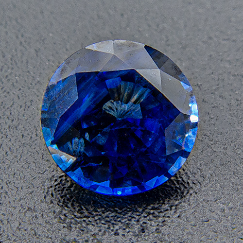 Sapphire from Madagascar. 0.7 Carat. Round, small inclusions