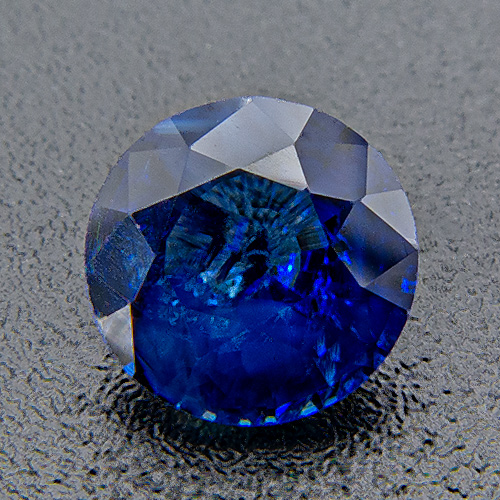 Sapphire from Madagascar. 0.71 Carat. Round, distinct inclusions