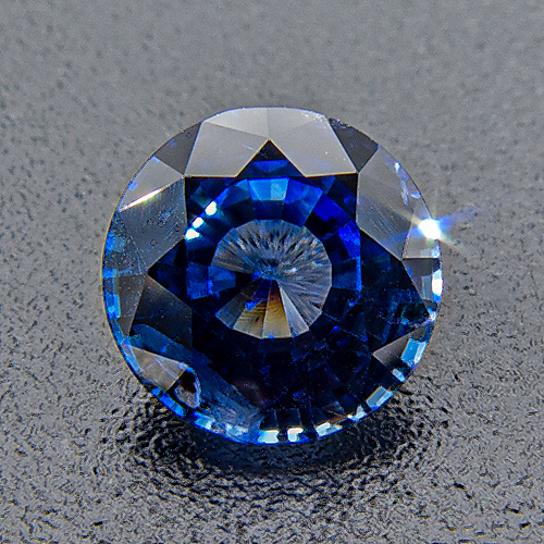 Sapphire from Madagascar. 0.71 Carat. Round, small inclusions