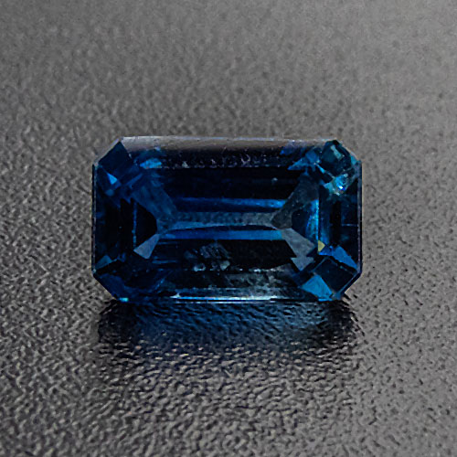 Sapphire from Thailand. 0.71 Carat. Emerald Cut, small inclusions