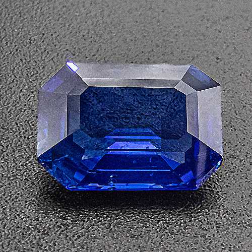 Sapphire from Madagascar. 2.24 Carat. Emerald Cut, distinct inclusions