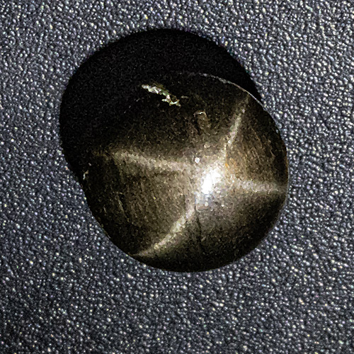 Star Bronzite from India. 2.06 Carat. Cabochon Round, opaque