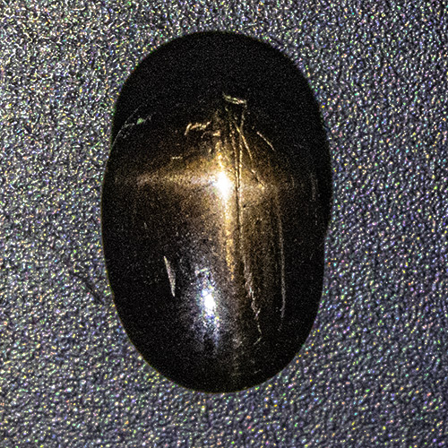 Star Bronzite from India. 2.48 Carat. Cabochon Oval, opaque
