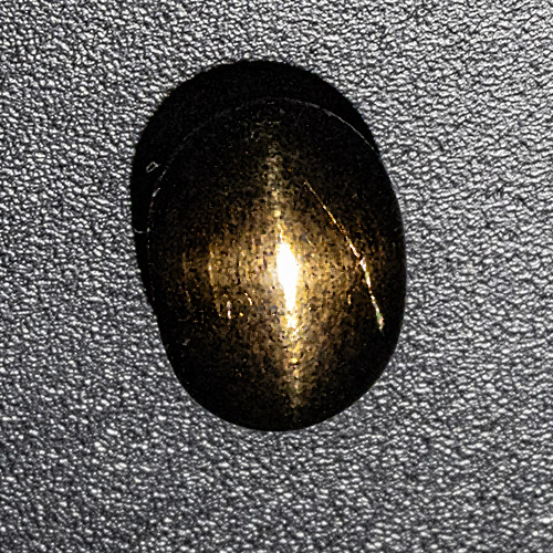 Star Bronzite from India. 2.18 Carat. Cabochon Oval, opaque