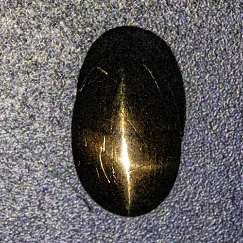 Star Bronzite from India. 2.4 Carat. Cabochon Oval, opaque