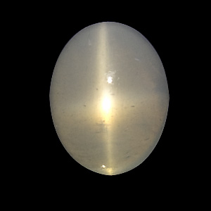Star Moonstone from India. 16.85 Carat. Cabochon Oval, translucent
