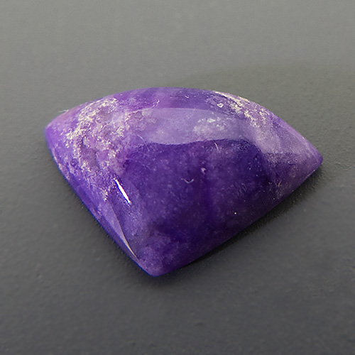 Sugilite from South Africa. 2.57 Carat. Cabochon Fan, opaque