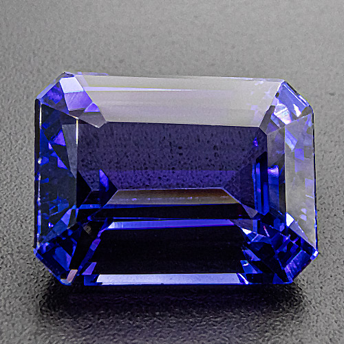 Tanzanite from Tanzania. 10.08 Carat. Apart from a very slight asymmetry, which can easily be hidden in bezel setting, this is one of our finest tansanites