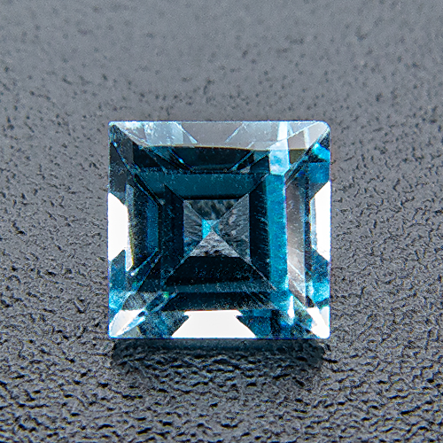 Topaz Swiss Blue. 1 Piece. Square, eyeclean