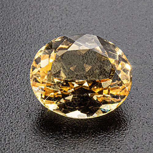 Golden topaz from Brazil. 2.05 Carat. Oval, very small inclusions