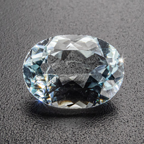 Natural Blue Topaz from Brazil. 2.36 Carat. Numerous minute chips at girdle, can be hidden in bezel setting