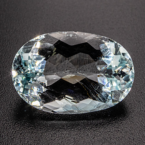 Natural Blue Topaz from Brazil. 12.18 Carat. Oval, small inclusions