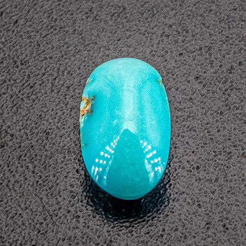 Turquoise from Iran. 0.54 Carat. Cabochon Oval, opaque