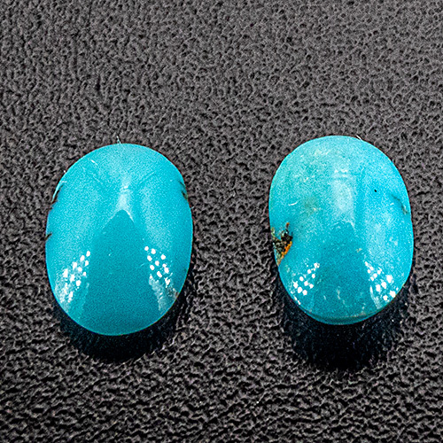 Turquoise from Iran. 0.59 Carat. Cabochon Oval, opaque