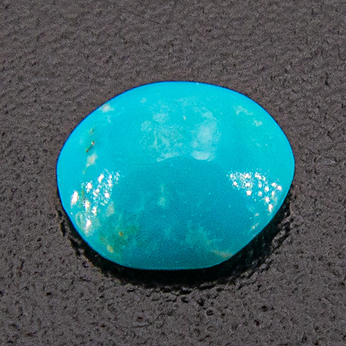 Turquoise from Iran. 0.19 Carat. Cabochon Round, opaque