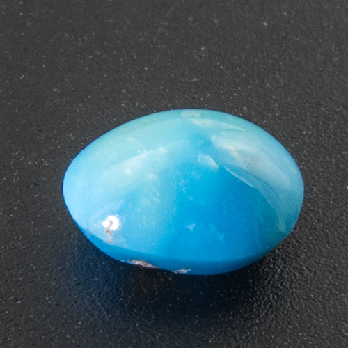 Turquoise from Iran. 0.42 Carat. Cabochon Oval, opaque
